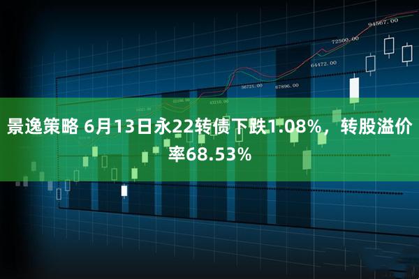 景逸策略 6月13日永22转债下跌1.08%，转股溢价率68.53%