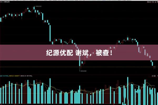 纪源优配 谢斌，被查！