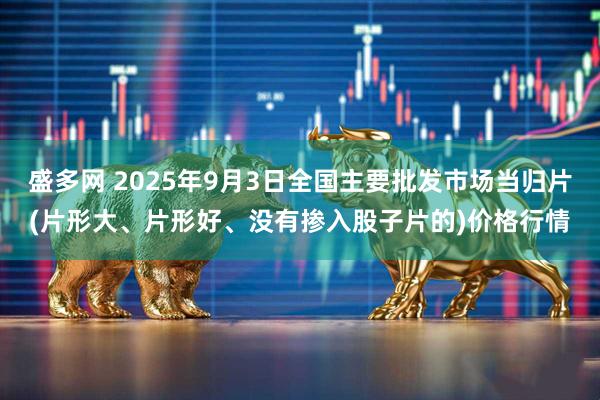 盛多网 2025年9月3日全国主要批发市场当归片(片形大、片形好、没有掺入股子片的)价格行情