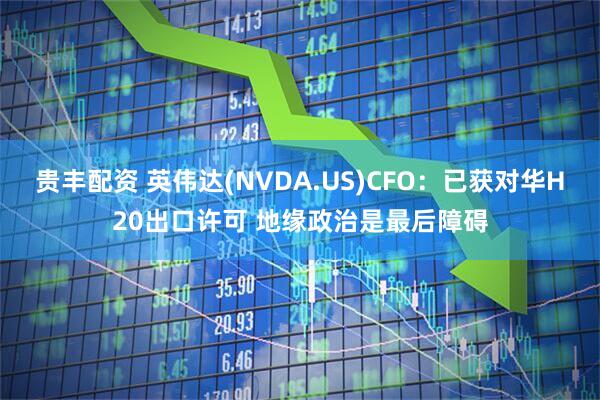 贵丰配资 英伟达(NVDA.US)CFO：已获对华H20出口许可 地缘政治是最后障碍